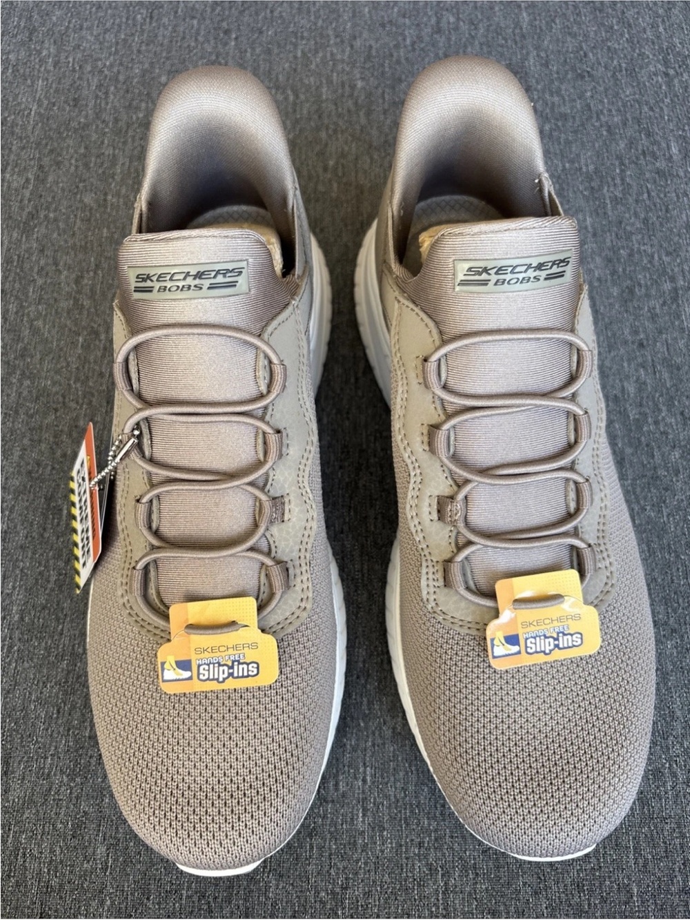 NWOB Skechers Women Hands Free Slip-ins, 8.5 Bob’s Sport Memory Foam Chaos Taupe